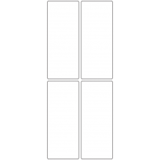 11015 - Label Size 50mm x 124mm - 1100 labels per roll 