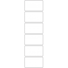 11037 - Label Size 80mm x 45mm - 1420 labels per roll 