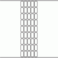 1104 - Label Size 15mm x 29mm - 10,650 labels per roll