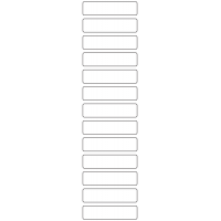 11050 - Label Size 69mm x 17mm - 3260 labels per roll