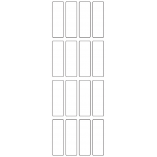 11056 - Label Size 20mm x 64mm - 4010 labels per roll 