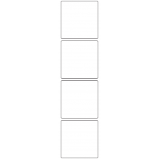 11058 - Label Size 60mm x 60mm - 1100 labels per roll 