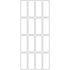 11061 - Label Size 23mm x 60mm - 4410 labels per roll 