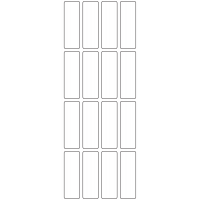 11062 - Label Size 20mm x 60mm - 4410 labels per roll