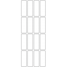 11062 - Label Size 20mm x 60mm - 4410 labels per roll 