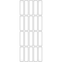 11066 - Label Size 15mm x 59mm - 5510 labels per roll