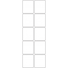 11068 - Label Size 48mm x 56mm - 2370 labels per roll 