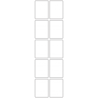 11069 - Label Size 40mm x 55mm - 2370 labels per roll