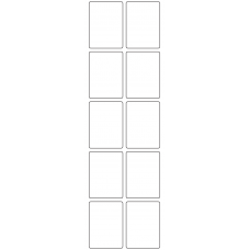 11069 - Label Size 40mm x 55mm - 2370 labels per roll 