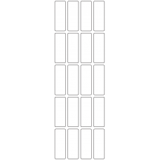 11070 - Label Size 20mm x 55mm - 4740 labels per roll 