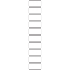 11074 - Label Size 54mm x 26mm - 2300 labels per roll 