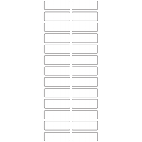 11076 - Label Size 51mm x 17mm - 6510 labels per roll