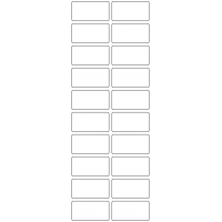 11079 - Label Size 50mm x 26mm - 4740 labels per roll