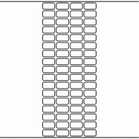 1108 - Label Size 23mm x 12mm - 18,720 labels per roll