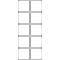 11081 - Label Size 48mm x 48mm - 2760 labels per roll