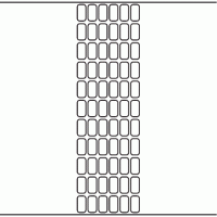 1109 - Label Size 12mm x 23mm - 15,600 labels per roll