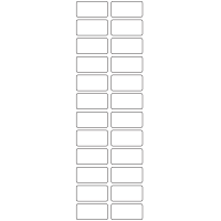 11098 - Label Size 36mm x 18mm - 6610 labels per roll