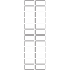 11098 - Label Size 36mm x 18mm - 6610 labels per roll 