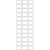 11107 - Label Size 25mm x 18mm - 9920 labels per roll