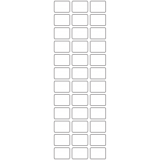 11107 - Label Size 25mm x 18mm - 9920 labels per roll 