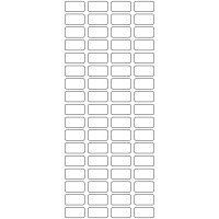 11108 - Label Size 23mm x 12mm - 18740 labels per roll