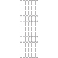 11109 - Label Size 12mm x 23mm - 15650 labels per roll