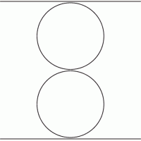 1111 - Label Size 174mm dia - 395 labels per roll