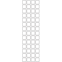 11110 - Label Size 15mm x 15mm - 15430 labels per roll