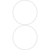 11111 - Label Size 174mm dia - 390 labels per roll