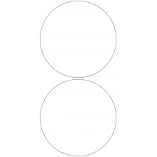 11111 - Label Size 174mm dia - 390 labels per roll 