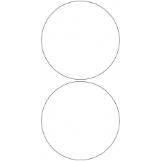 11113 - Label Size 124mm dia - 550 labels per roll 