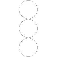 11115 - Label Size 95mm dia - 710 labels per roll