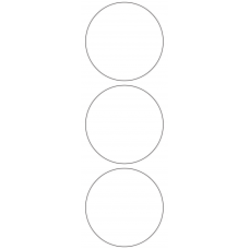 11117 - Label Size 80mm dia - 830 labels per roll 