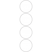 11118 - Label Size 70mm dia - 950 labels per roll