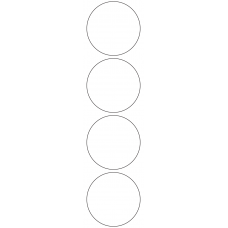 11118 - Label Size 70mm dia - 950 labels per roll 