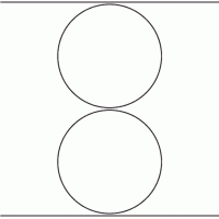 1112 - Label Size 149mm dia - 460 labels per roll