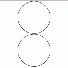 1112 - Label Size 149mm dia - 460 labels per roll 