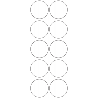 11121 - Label Size 46mm dia - 2760 labels per roll