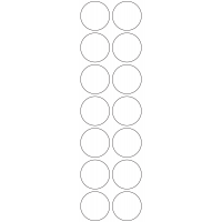 11122 - Label Size 40mm dia - 3220 labels per roll