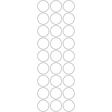 11123 - Label Size 30mm dia - 6400 labels per roll 
