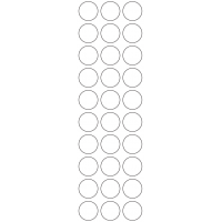 11124 - Label Size 25.4mm dia - 7110 labels per roll
