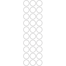 11124 - Label Size 25.4mm dia - 7110 labels per roll 
