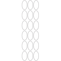 11135 - Label Size 25mm x 45mm - 4270 labels per roll