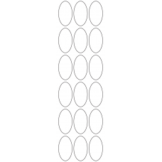 11135 - Label Size 25mm x 45mm - 4270 labels per roll 