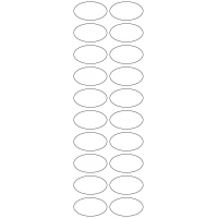 11136 - Label Size 45mm x 25mm - 4740 labels per roll