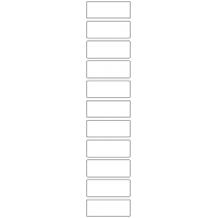 11153 - Label Size 60mm x 23mm - 2610 labels per roll