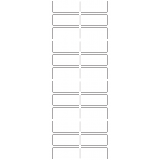11158 - Label Size 50mm x 21mm - 5690 labels per roll 