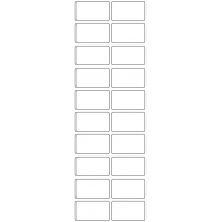 11160 - Label Size 45mm x 26mm - 4740 labels per roll
