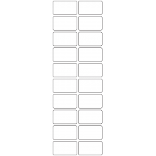 11160 - Label Size 45mm x 26mm - 4740 labels per roll 
