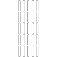 11185 - Label Size 7mm x 40mm - 8110 labels per roll